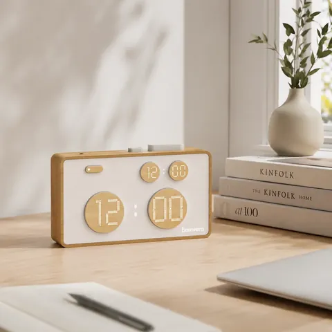 Bamboo digital clock